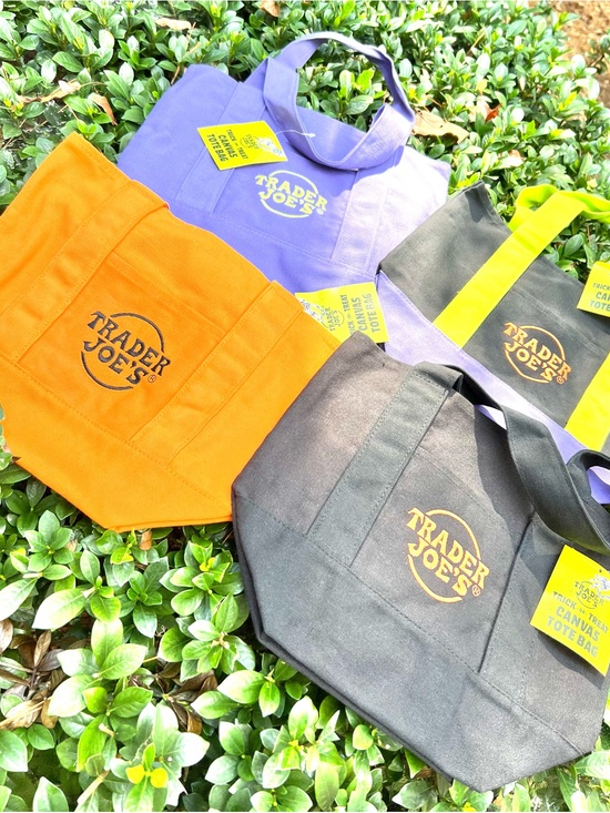 Trader Joe'S Handbags - LOT of 4 Trader Joe's Canvas Tote Bag with Logo
